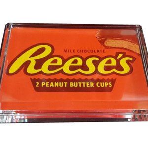 Reese's Peanut Butter Cups Acrylic Executive Display Piece Desk Top Paperweight